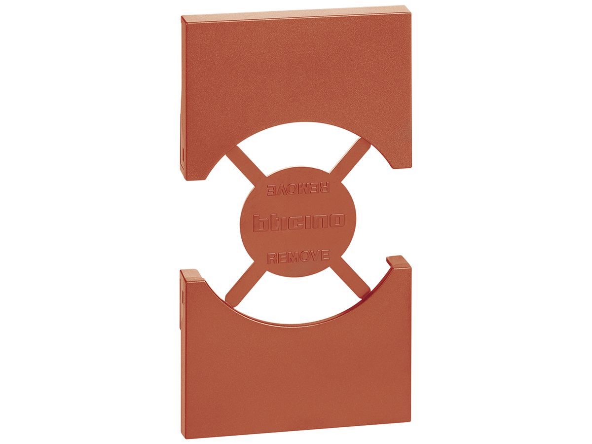 Abdeckung Living Now 2 Module für Schuko/italienische Steckdose rot