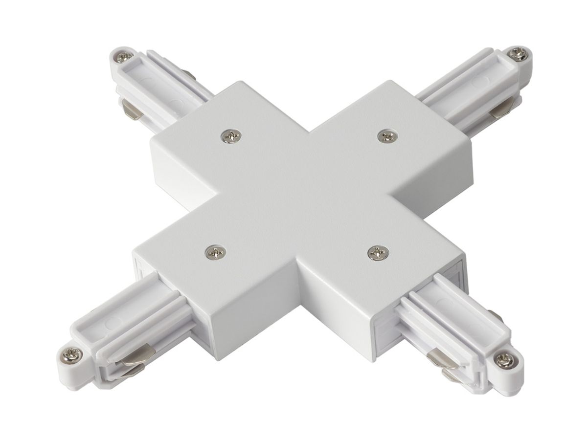X-Verbinder SLV für 1-Phasen Stromschiene, weiss