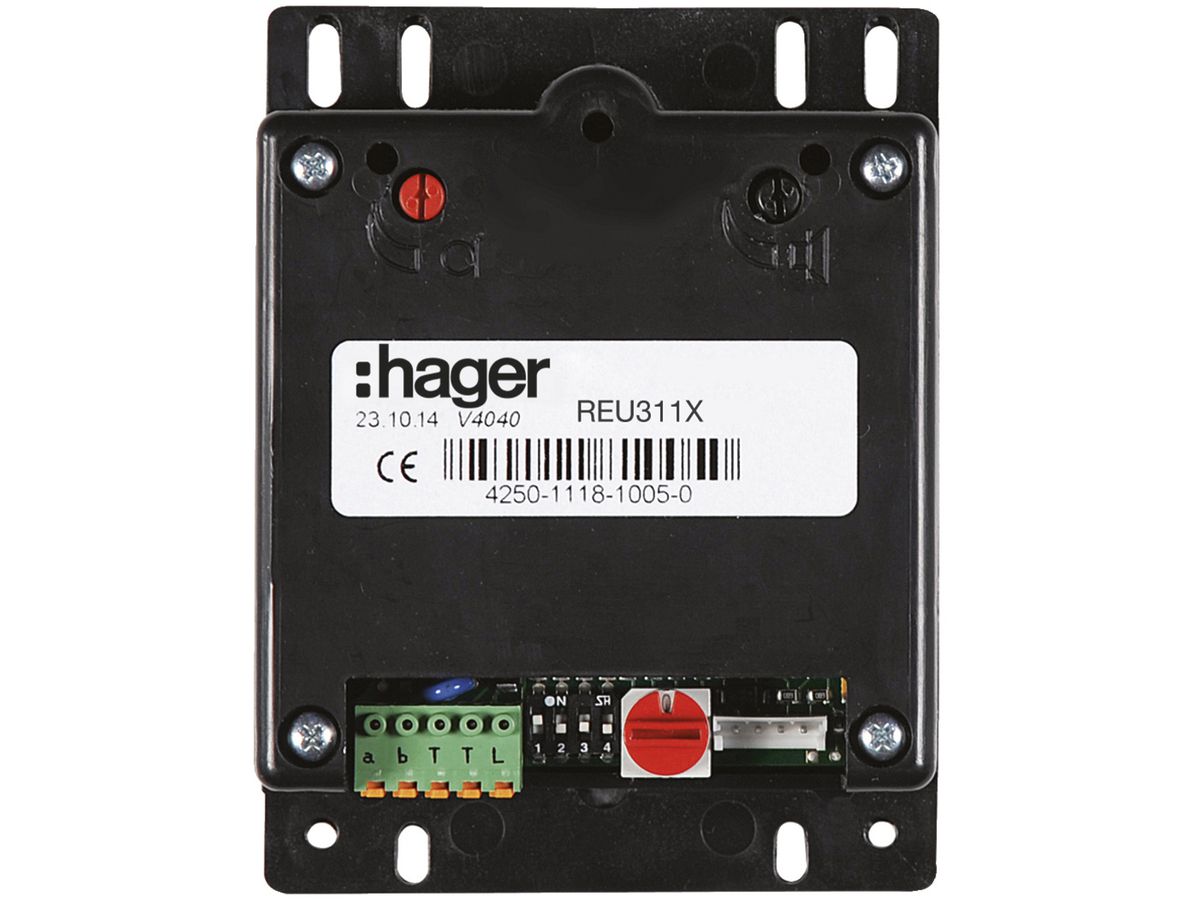 Audio-Modul Hager 2-Draht für Briefkasteneinbau für Türsprechanlage