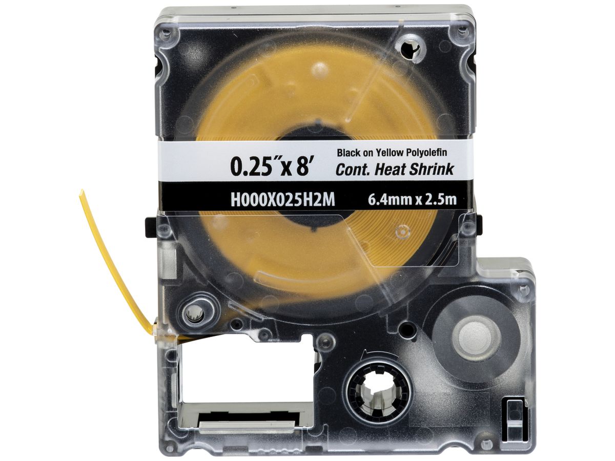 Schrumpfetikettenkassette Panduit MP, Endlosband, 3.1mm×2.4m, gelb