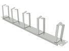 Rangierpanel 19" VALUE, 5× Kabelring Typ G 44×87mm 1HE St grau