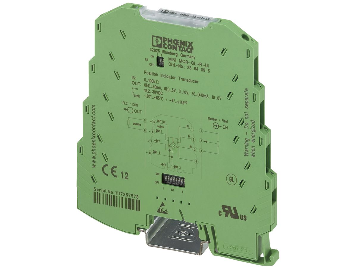 Potentiometerpositionsumformer Phoenix Contact MINI MCR-SL-R-UI