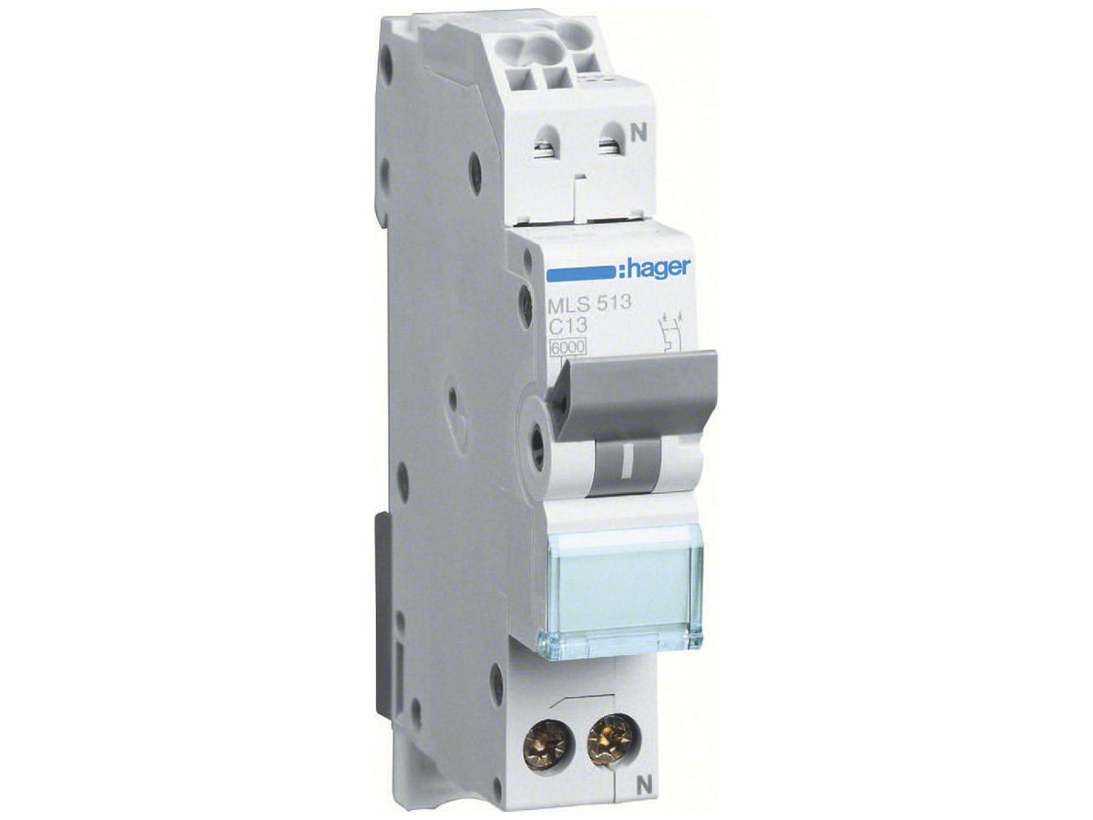 Leitungsschutzschalter Hager MCB 2P 240V C 13A 6kA 1TE