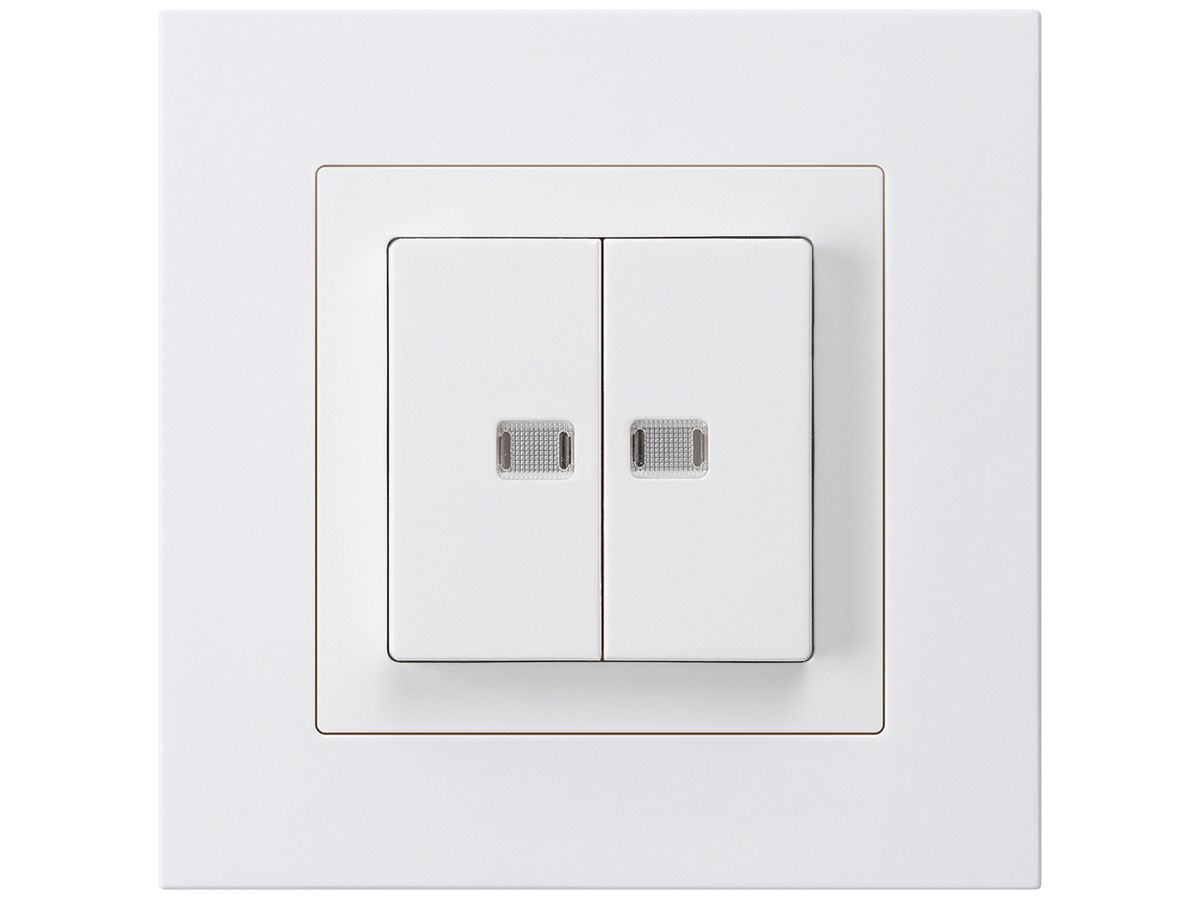 UP-Leuchttaster kallysto.pro 2×A-R/1P mit 2 Linsen weiss