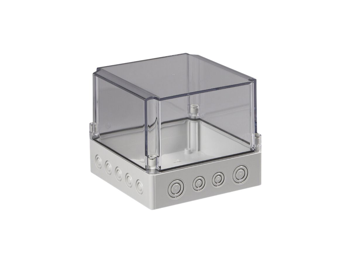 Apparategehäuse RW CUBO S 175×175×150 SPCM transparent