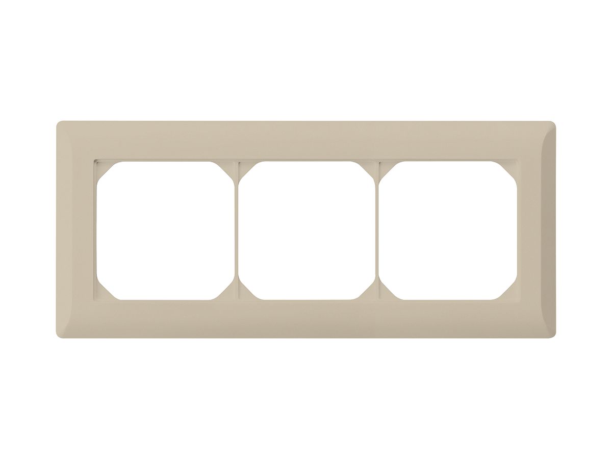 UP-Abdeckrahmen kallysto.line 1×3 beige horizontal 92×212mm