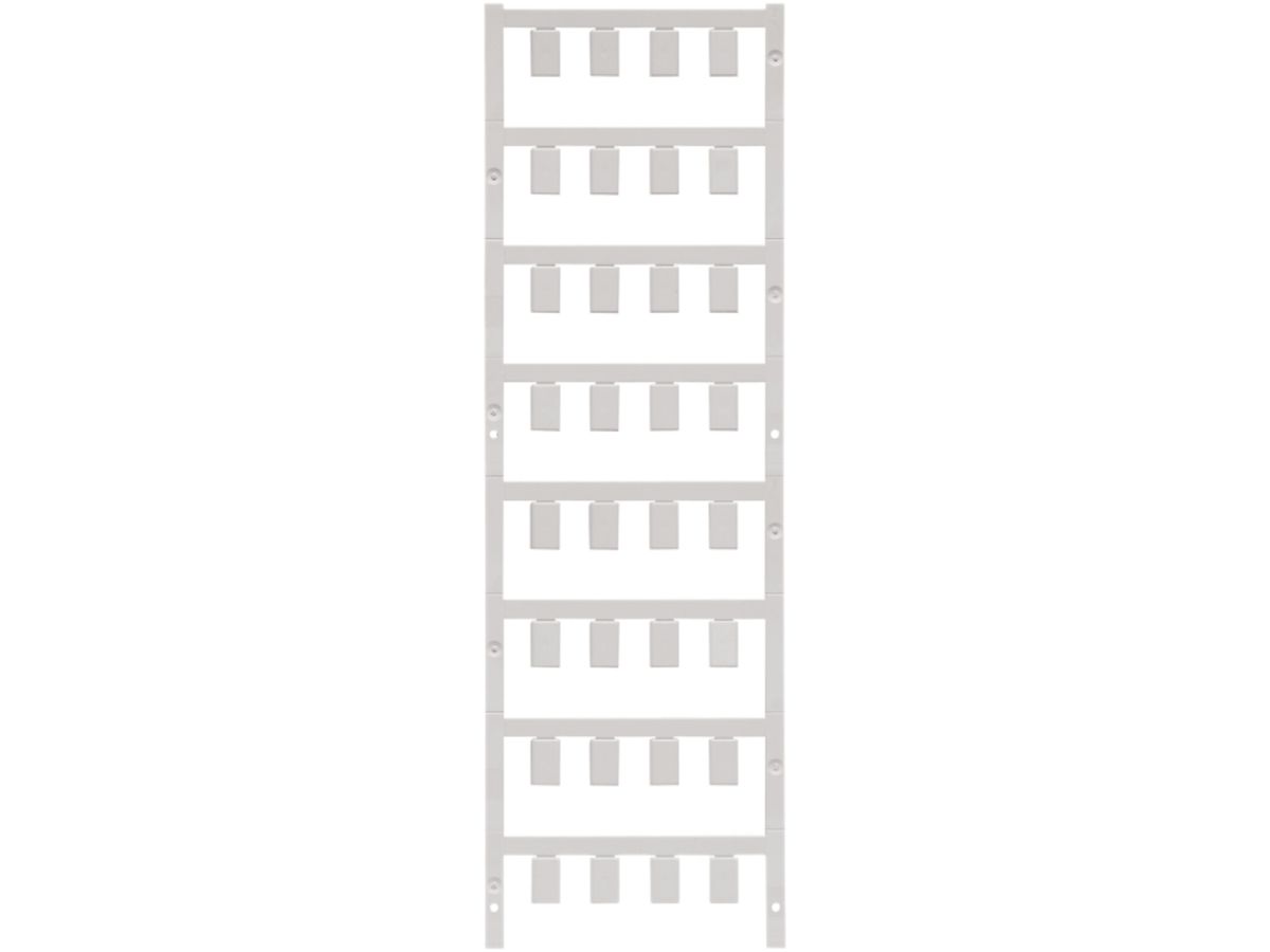 Leitermarkierer Weidmüller MultiCard VT SF für Ø4.7…7.4mm 12×7.4mm PA66 weiss
