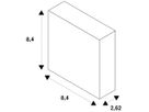 L-Verbinder SLV 48V TRACK Aluminium 84×26.2×84mm schwarz