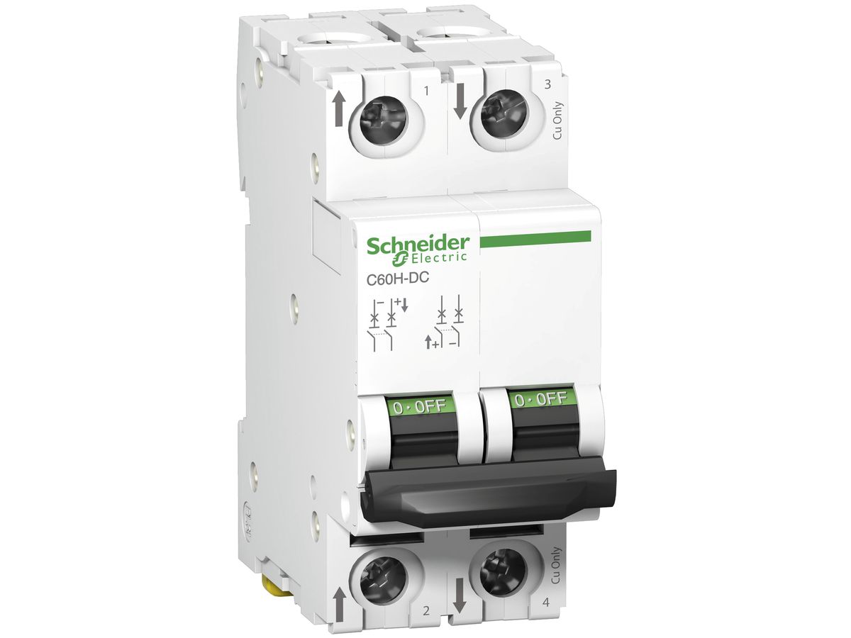 Leitungsschutzschalter Schneider Electric C60H-DC 2P 1A C