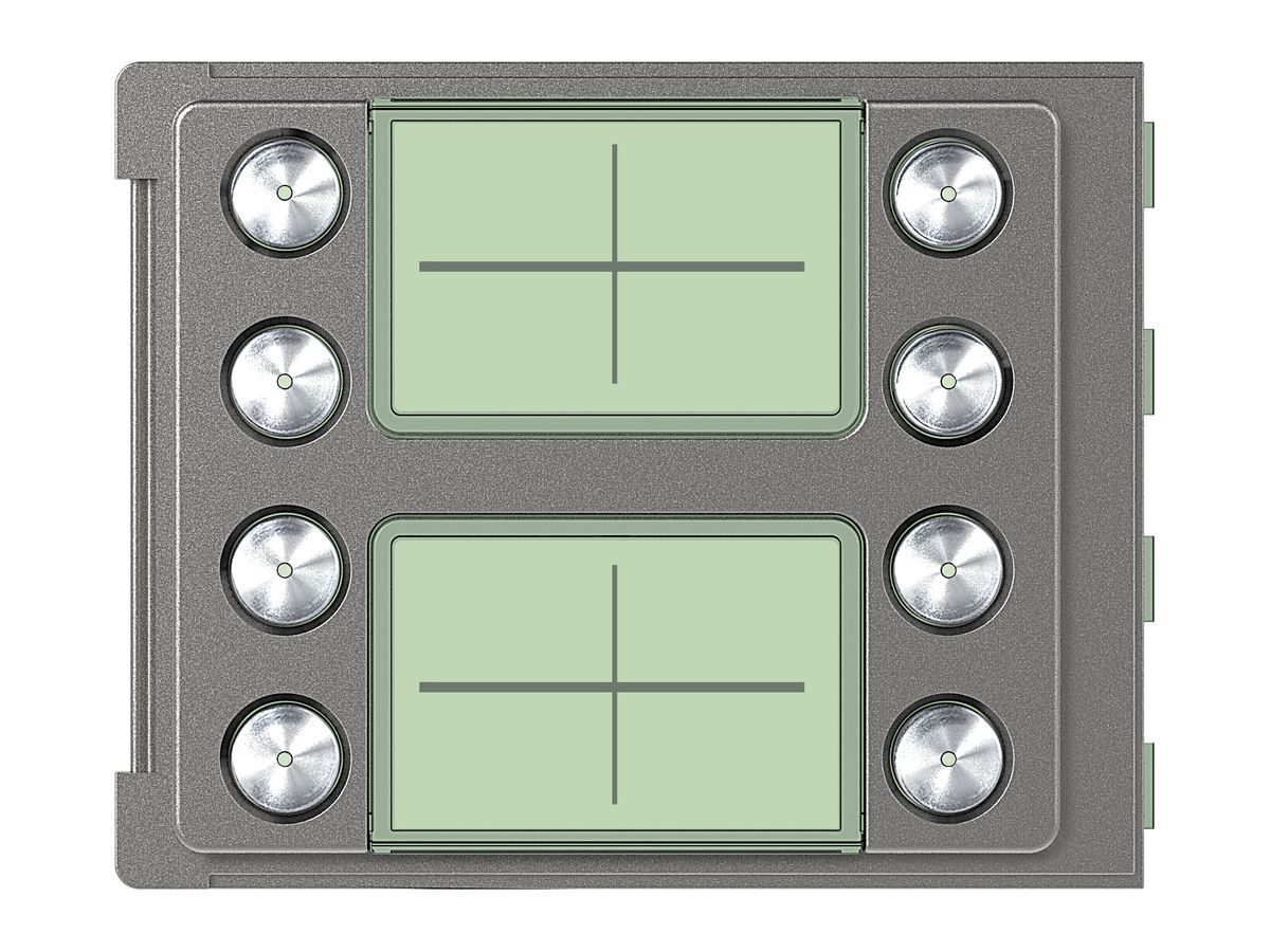 Frontblende mit 8 Tasten für Ruftastenmodul 8 Tasten Sfera Robur
