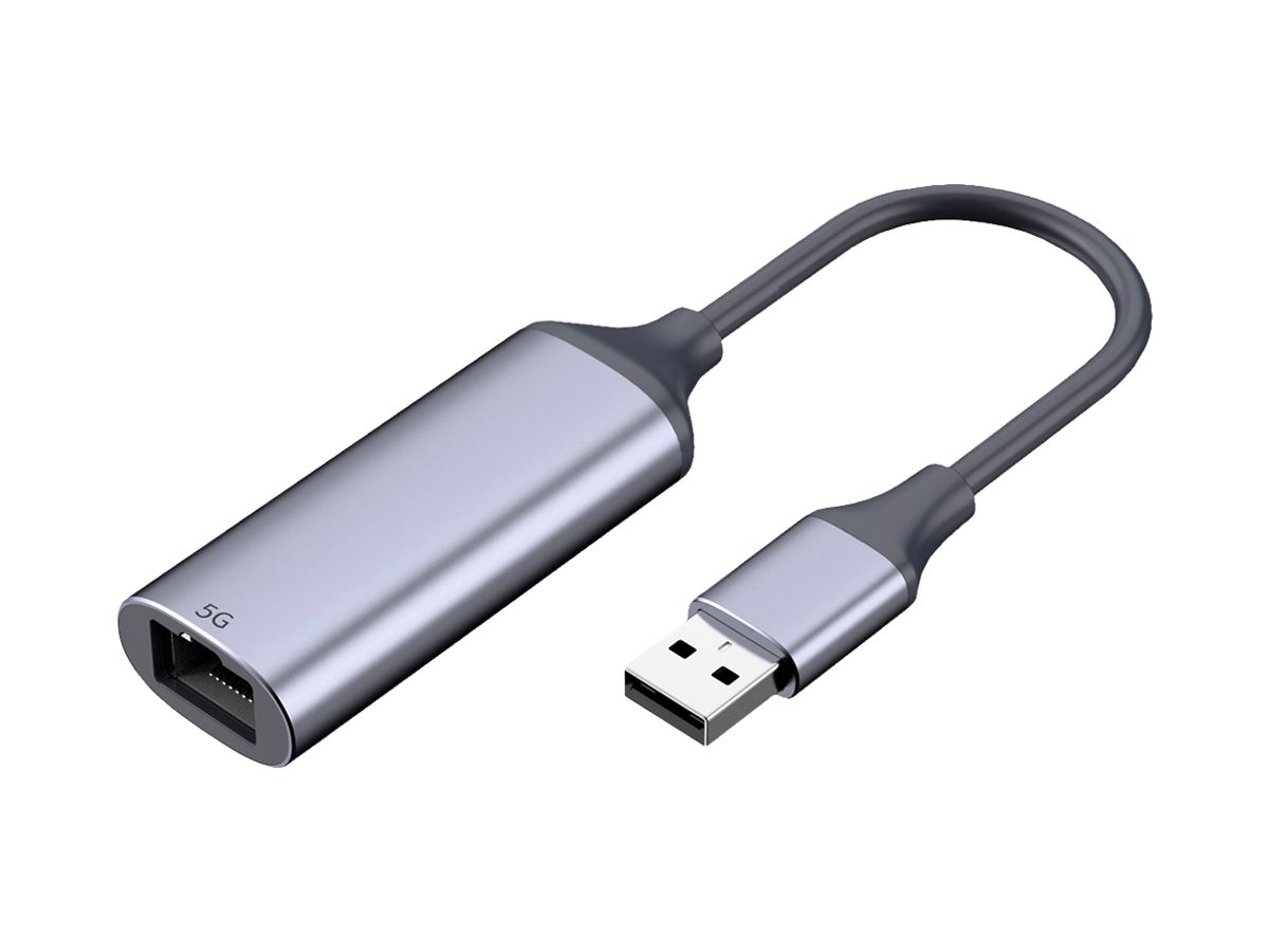 Konverter VALUE USB3.2 Gen1 5Gbit/s USB-A RJ45 5GbE 0.13m