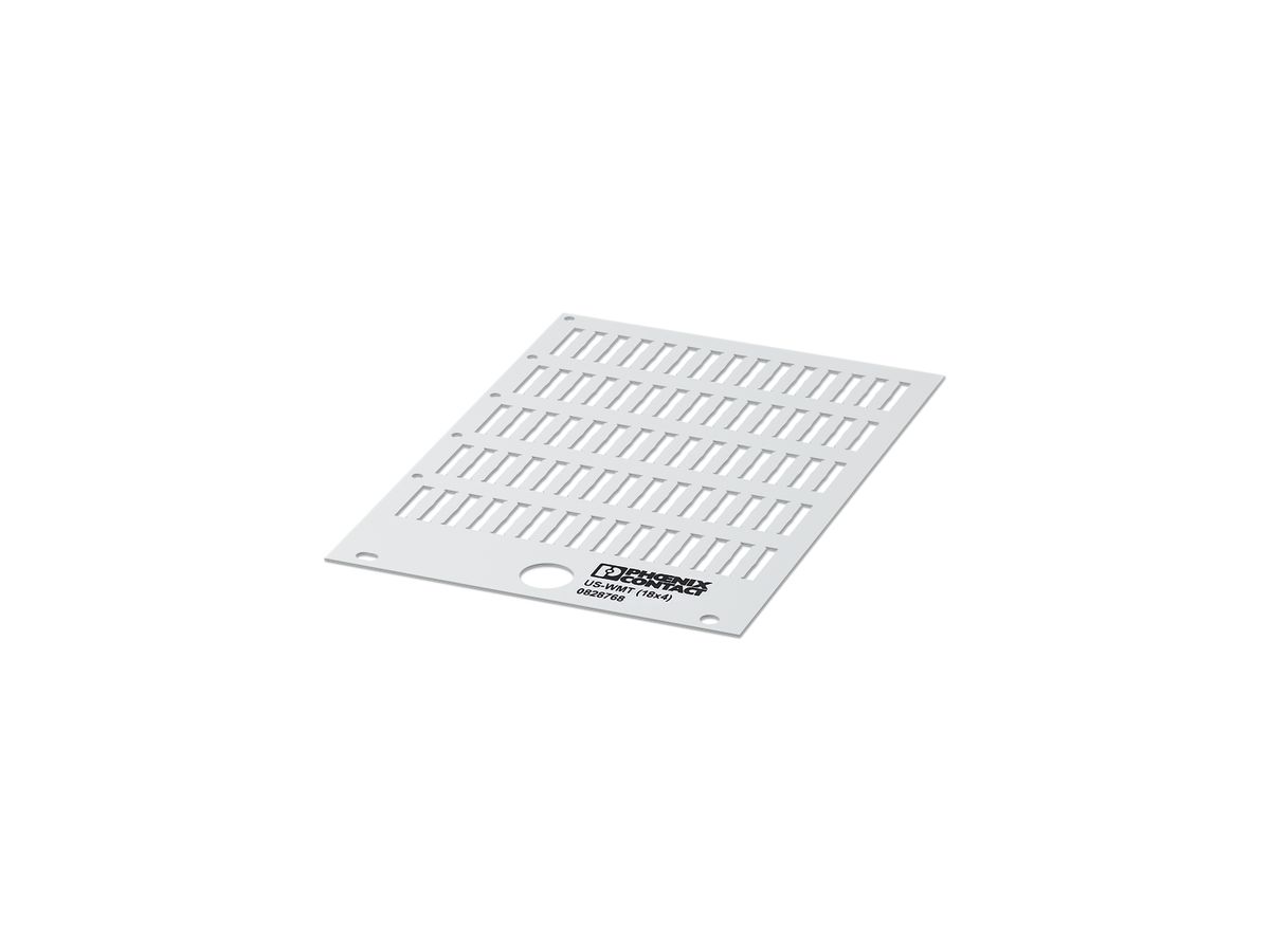 Bezeichnungskarte US-WMT 22mm für Kabelmarkierung 18×3.9mm