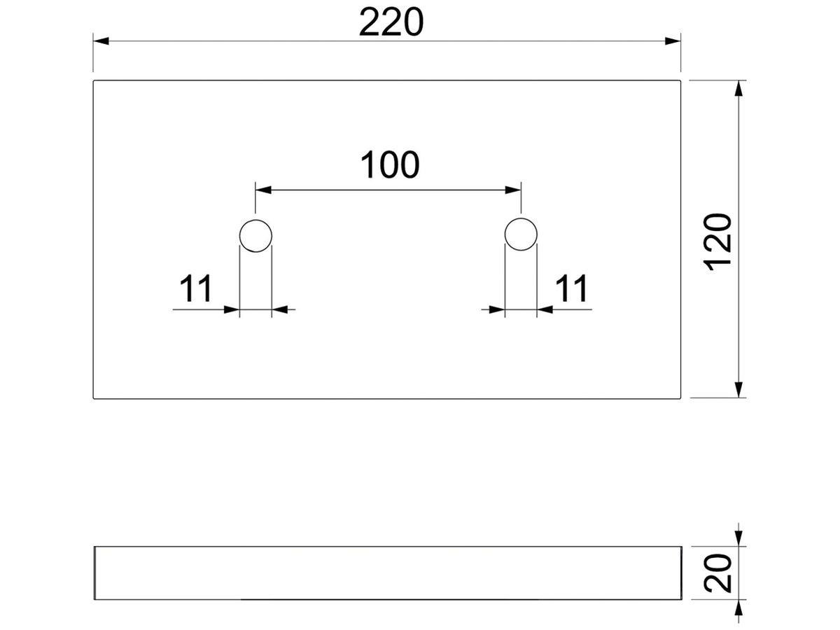 Brandschutzplatte BET GLB-PG3 220×120×20mm grau