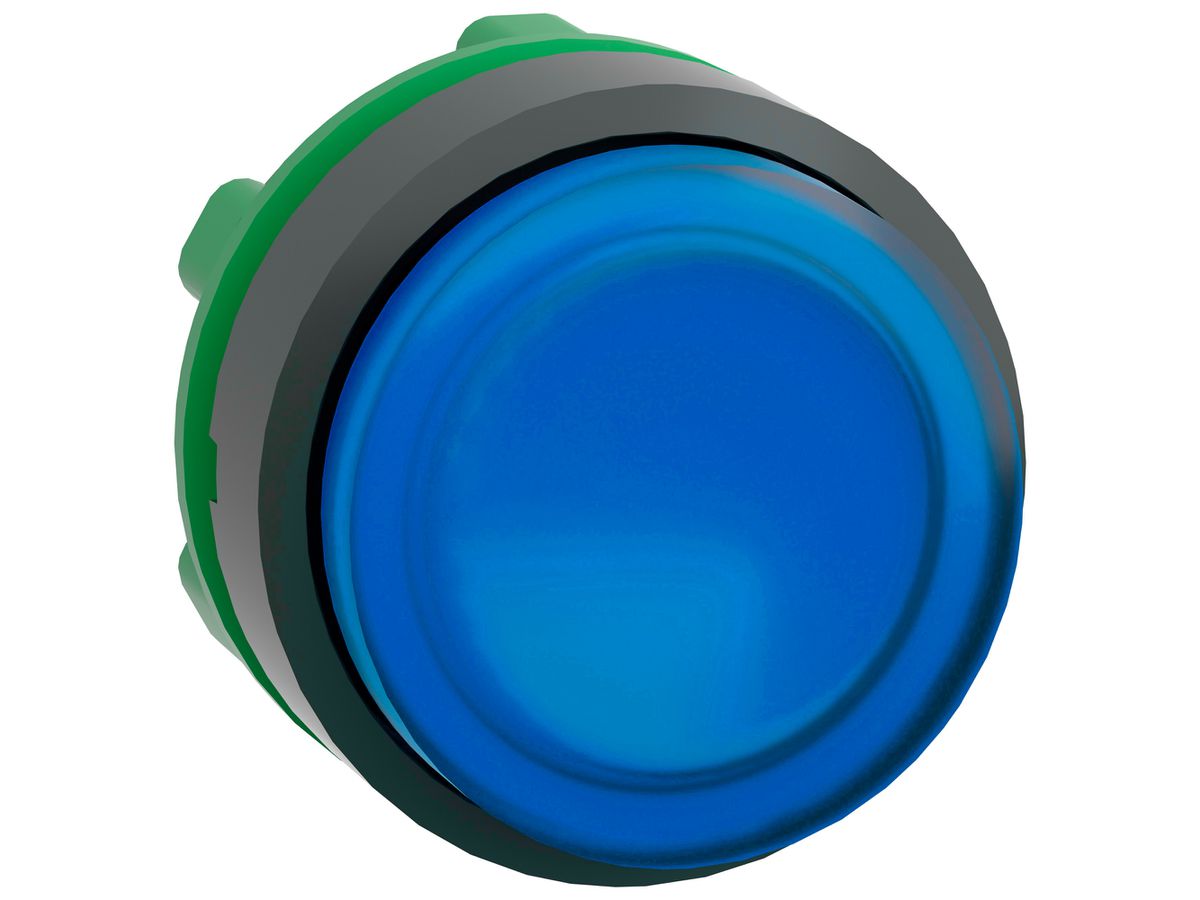 Leuchtdrucktastervorsatz Harmony XB5 blau Ø22.5mm hoch