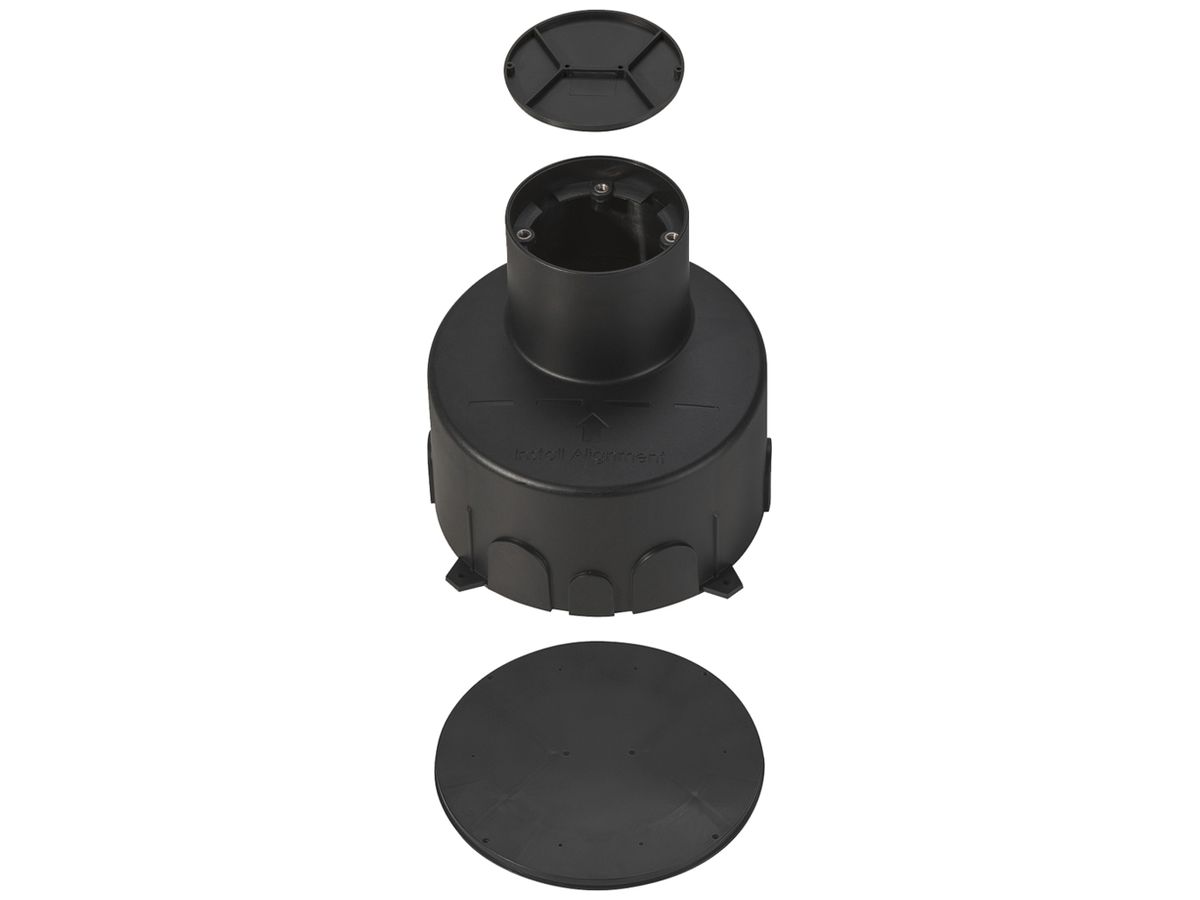 EB-Gehäuse SLV DASAR S Kunststoff Ø180×150mm schwarz