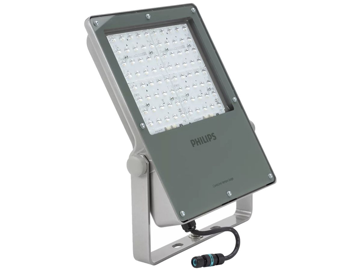 LED-Strahler Philips CoreLine Tempo L 209W 30000lm 740 IP66 9°…41°×102° grau