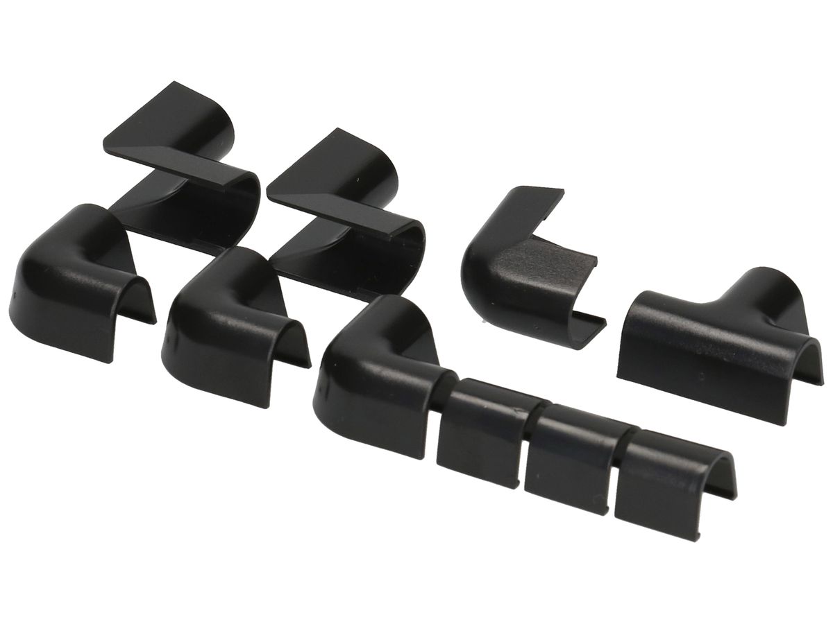 Verbindungs-Set MH cablefix 15×10mm schwarz