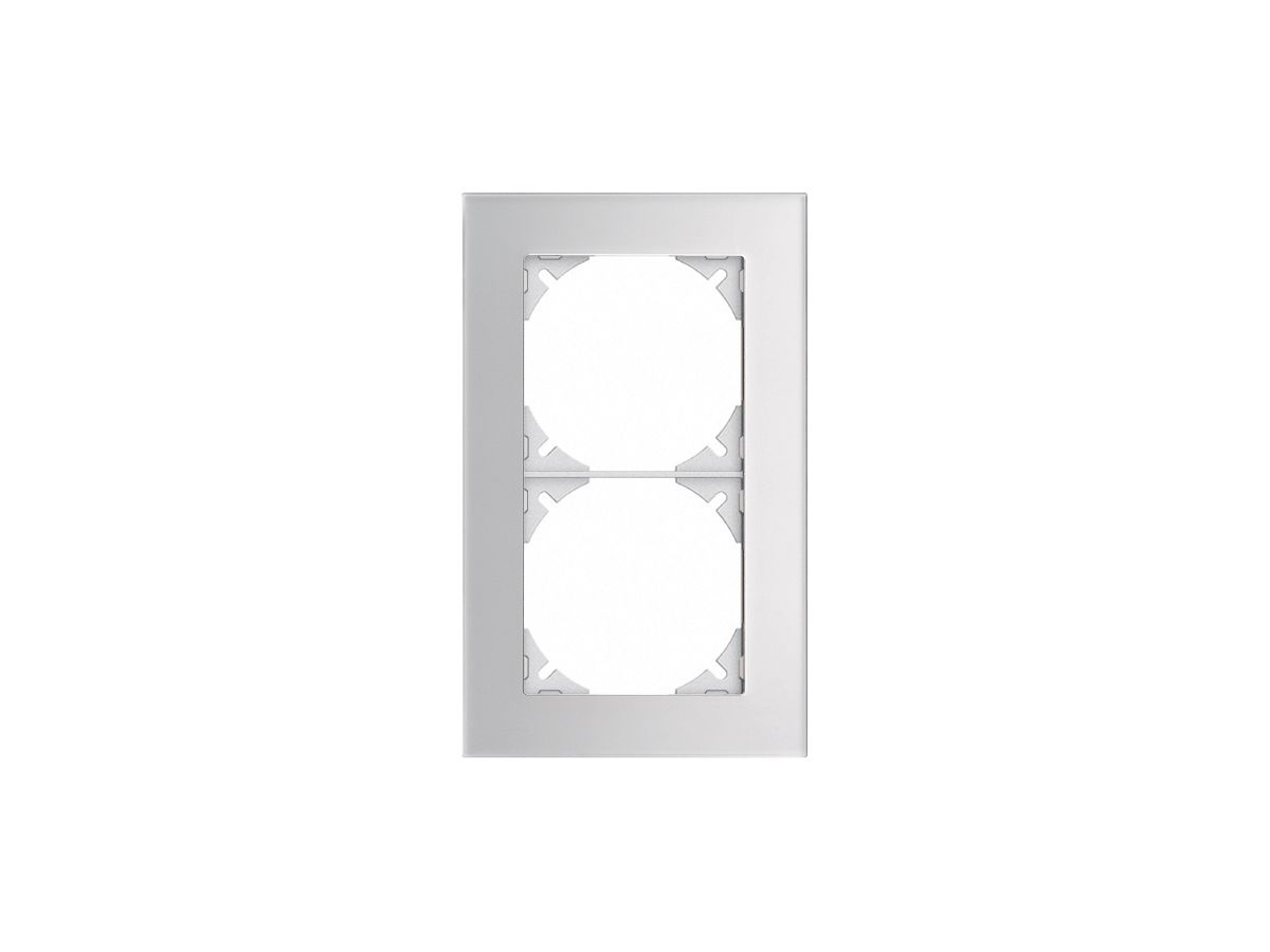 Abdeckrahmen EDIZIOdue prestige 2×1 spiegel satin