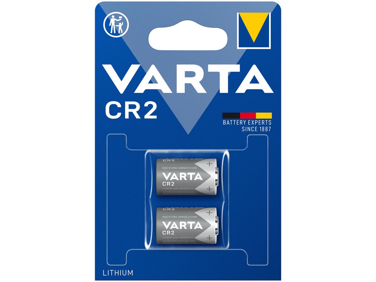 Batterie VARTA Photo Lithium CR2, 3V Blister à 2 Stück