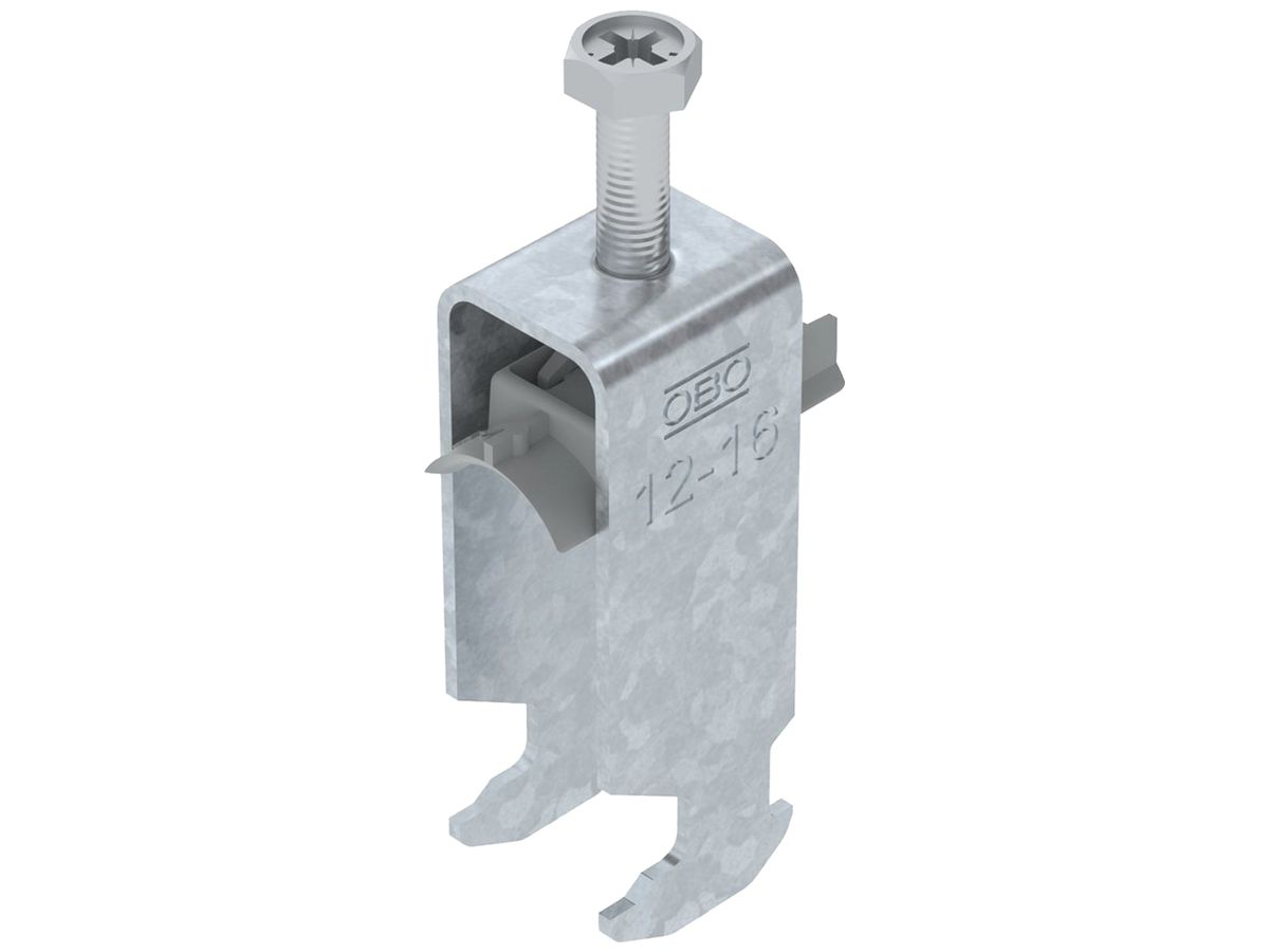 Schnellverleger BET 2056 H-Fuss Kunststoff 12…16mm 2×Kabel Stahl tfZn