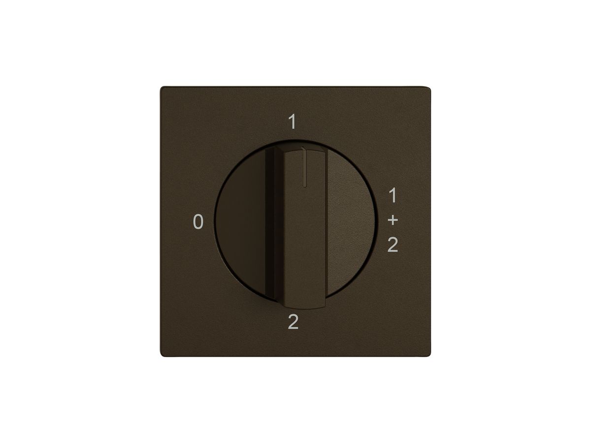 Montageset EDIZIO.liv SNAPFIX® f.Drehschalter m.Griff 0-1-1+2-2 br