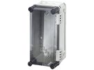 Apparategehäuse grau MI 9100 leer mit Deckel transparent, 300×165×170