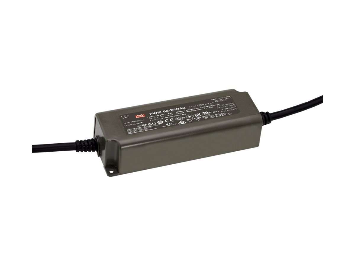LED-Konverter MEAN WELL PWM-60-12DA2, 60W, 12VDC, 5A, dimmbar DALI-2