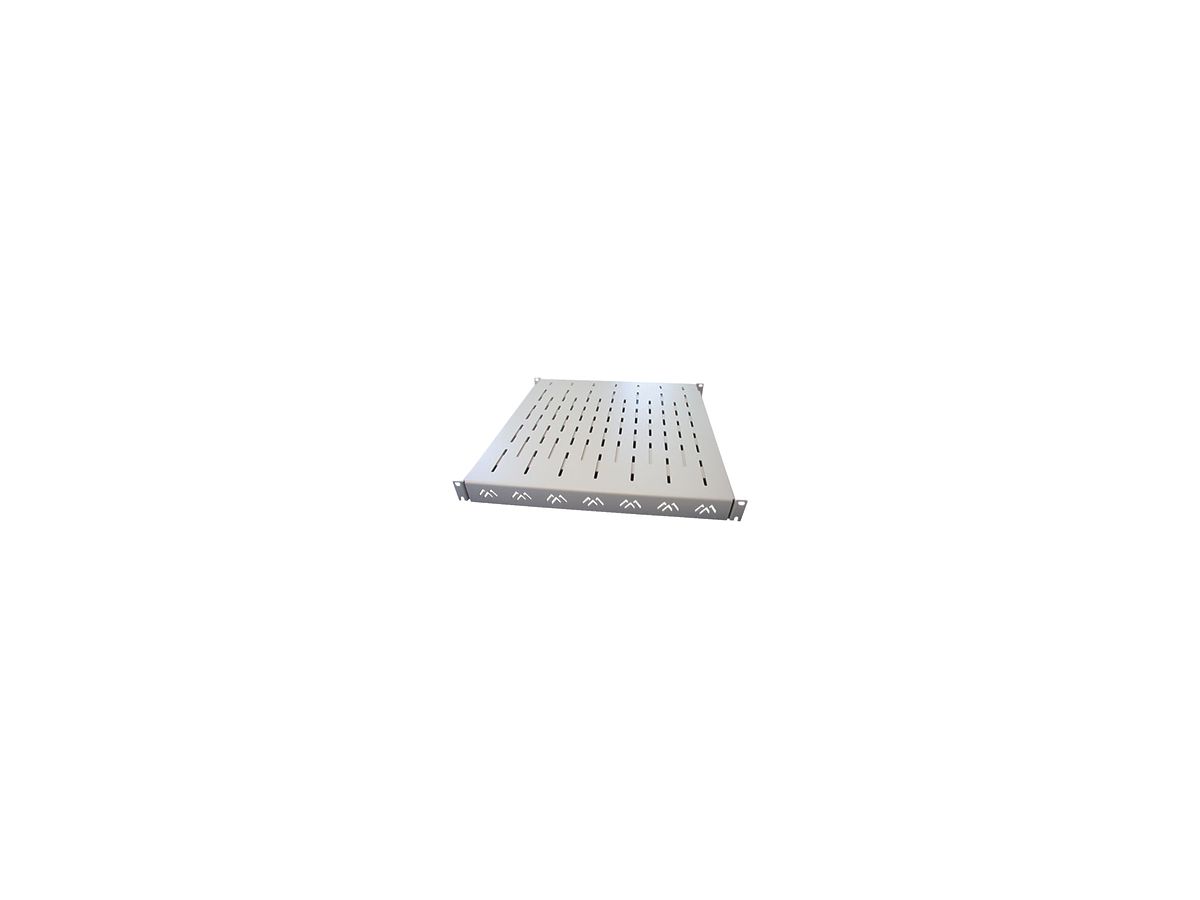 Schwerlastfachboden 19" apraNET VARIplain, T=455…780mm max. 150kg, grau