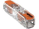 Verbindungsklemme WAGO 221 1×0.2…4mm² Hebel 32A 450V orange transparent