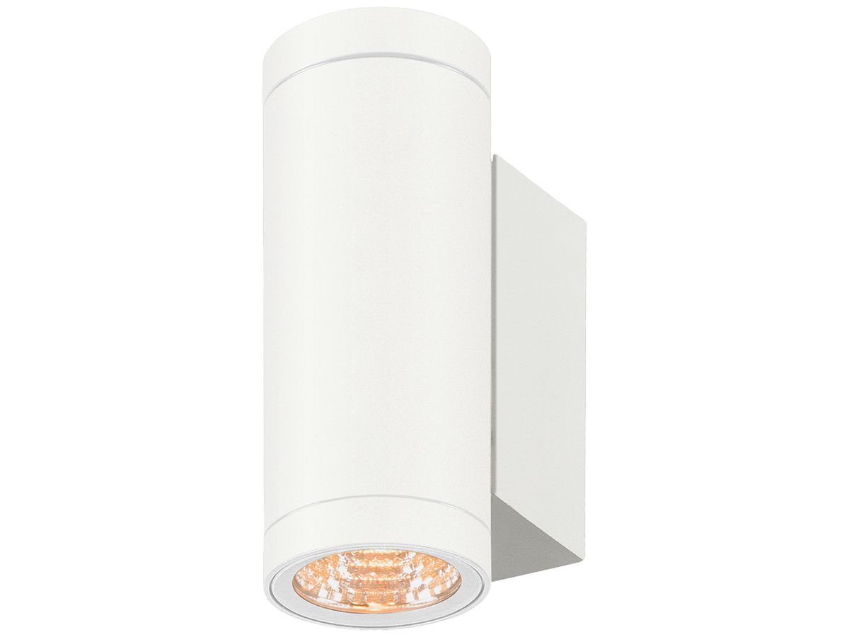 LED-Wandleuchte SLV HELIA PRO S 3W 300lm 2700K IP65 Ø65 weiss