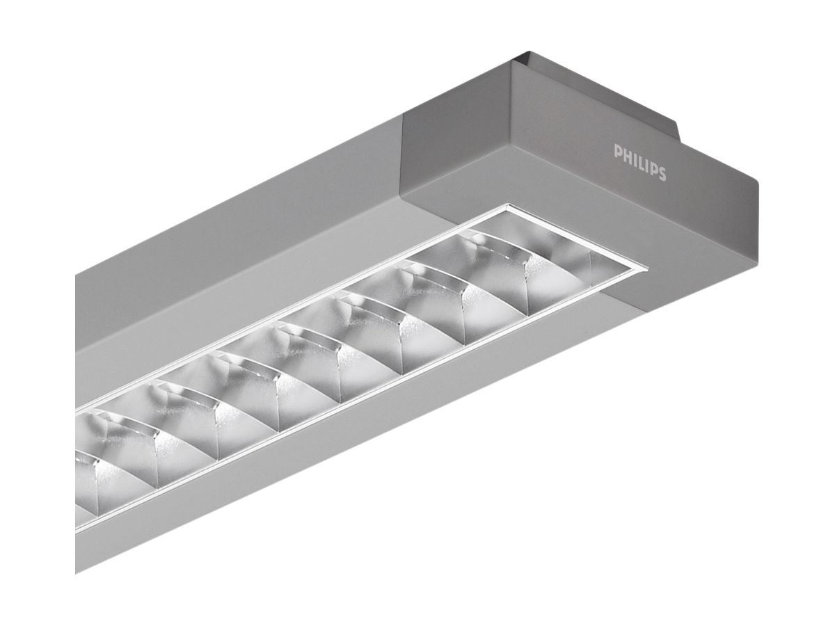 Spiegelrasterleuchte TCS260 1×35…80W HFPI D6 silber