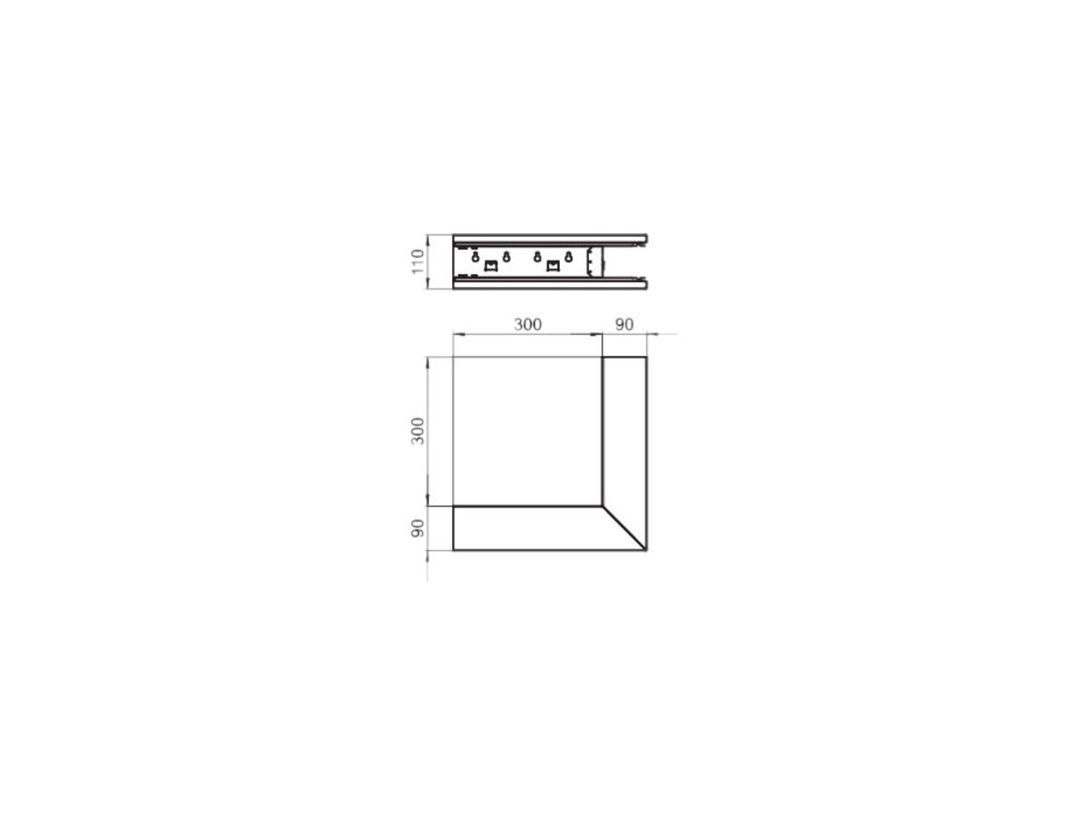 Ausseneck Bettermann GS-SA90110 reinweiss