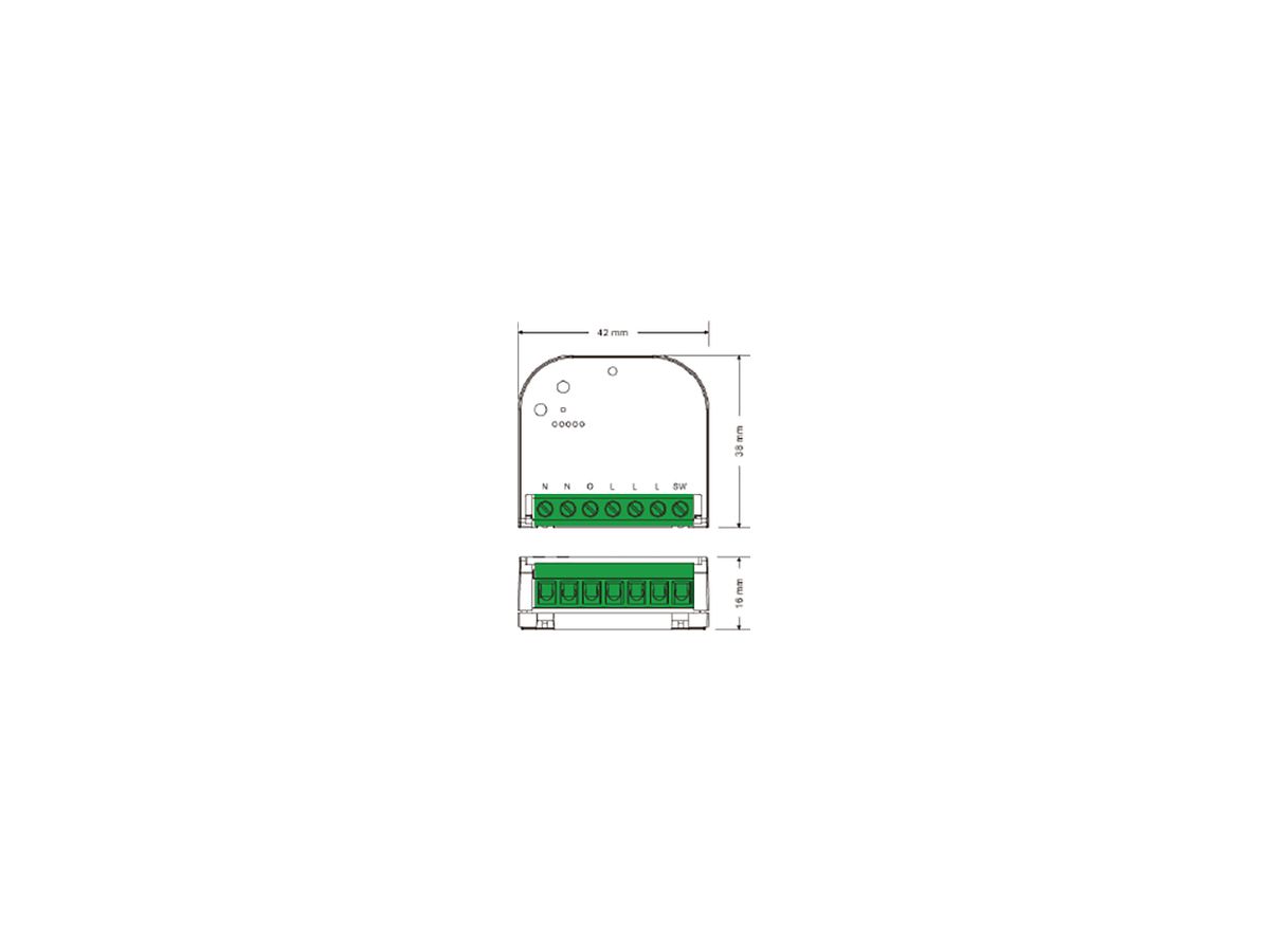 Funkmodul Sir Heian CASAMBI IP20 IN:100…240V DIM 42×38×16mm