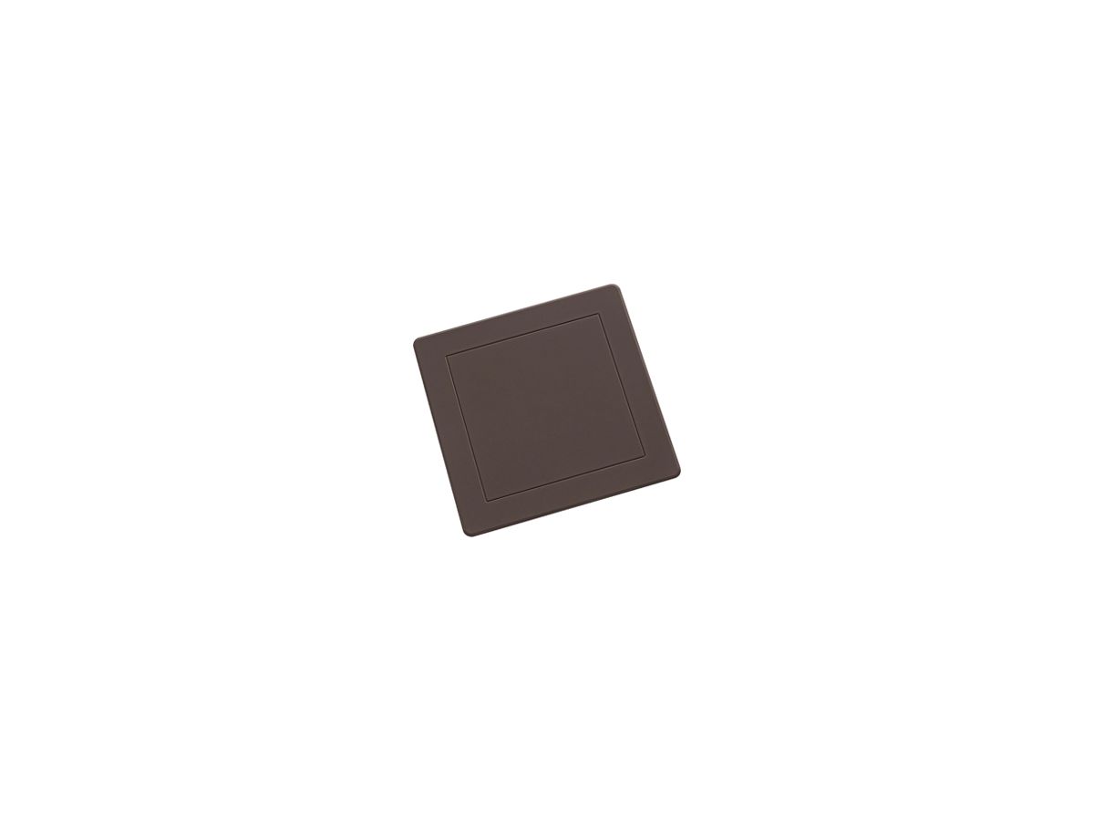 Steckdeckel HSB Weibel 130×130mm Design EDIZIO.liv Kunststoff umbra