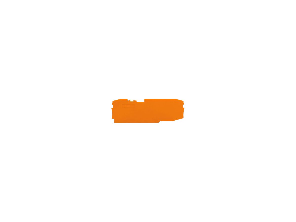Abschluss-Zwischenplatte WAGO orange