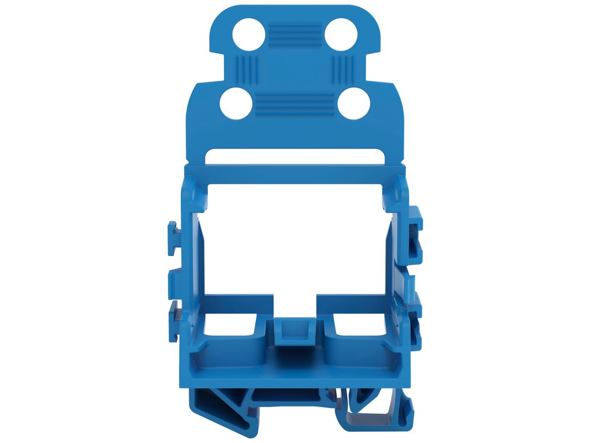 Befestigungsadapter WAGO m.Zugentlastung für 10×4mm² TH15 bl