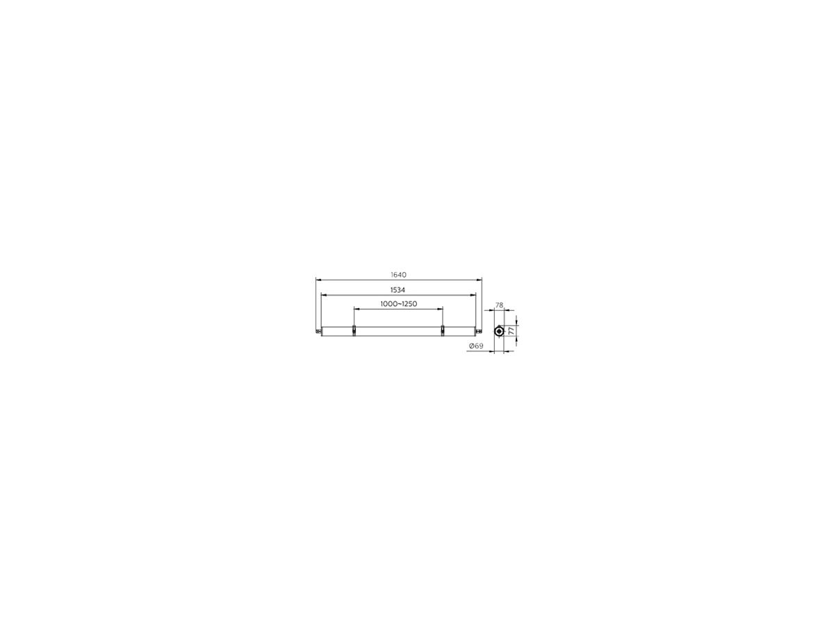 LED-Feuchtraumleuchte Philips WT210C 28W 3900lm 4000K IP69K weiss