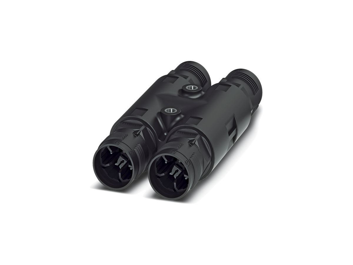 H-Verteiler QUICKON 4LPE 6mm² ohne Mutter schwarz