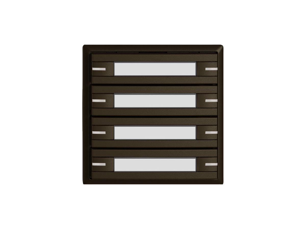 KNX-Taster RGB EDIZIO.liv SNAPFIX® Temperaturfüh.RGB-LED Pap.8×T 1-Tbed.br