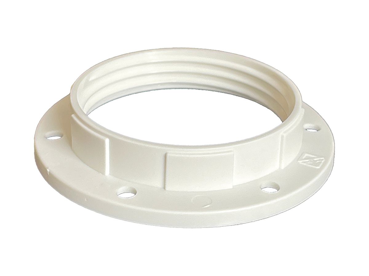 Schraubring Elektrogros E14 Kunststoff 43×9.5mm weiss