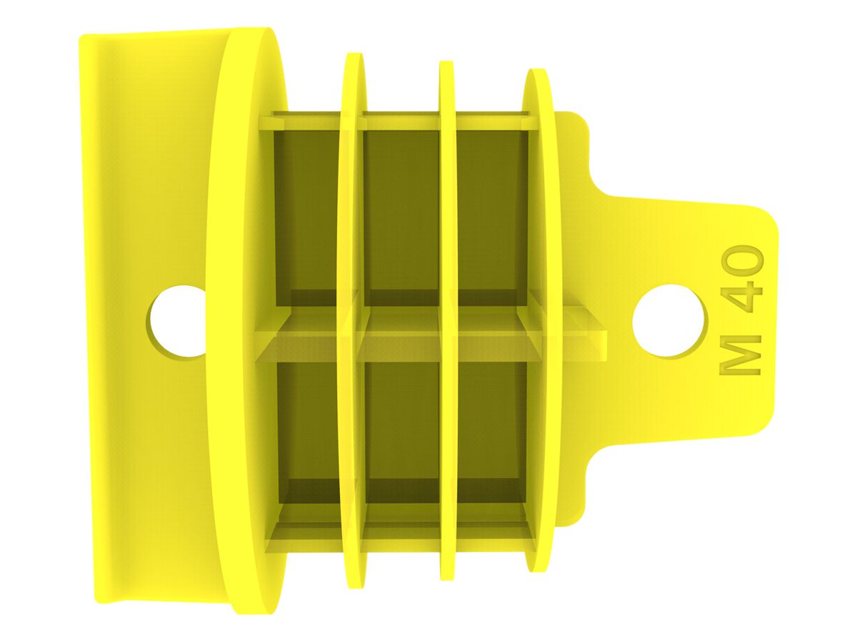 Universal-Dichtungszapfen M40 gelb