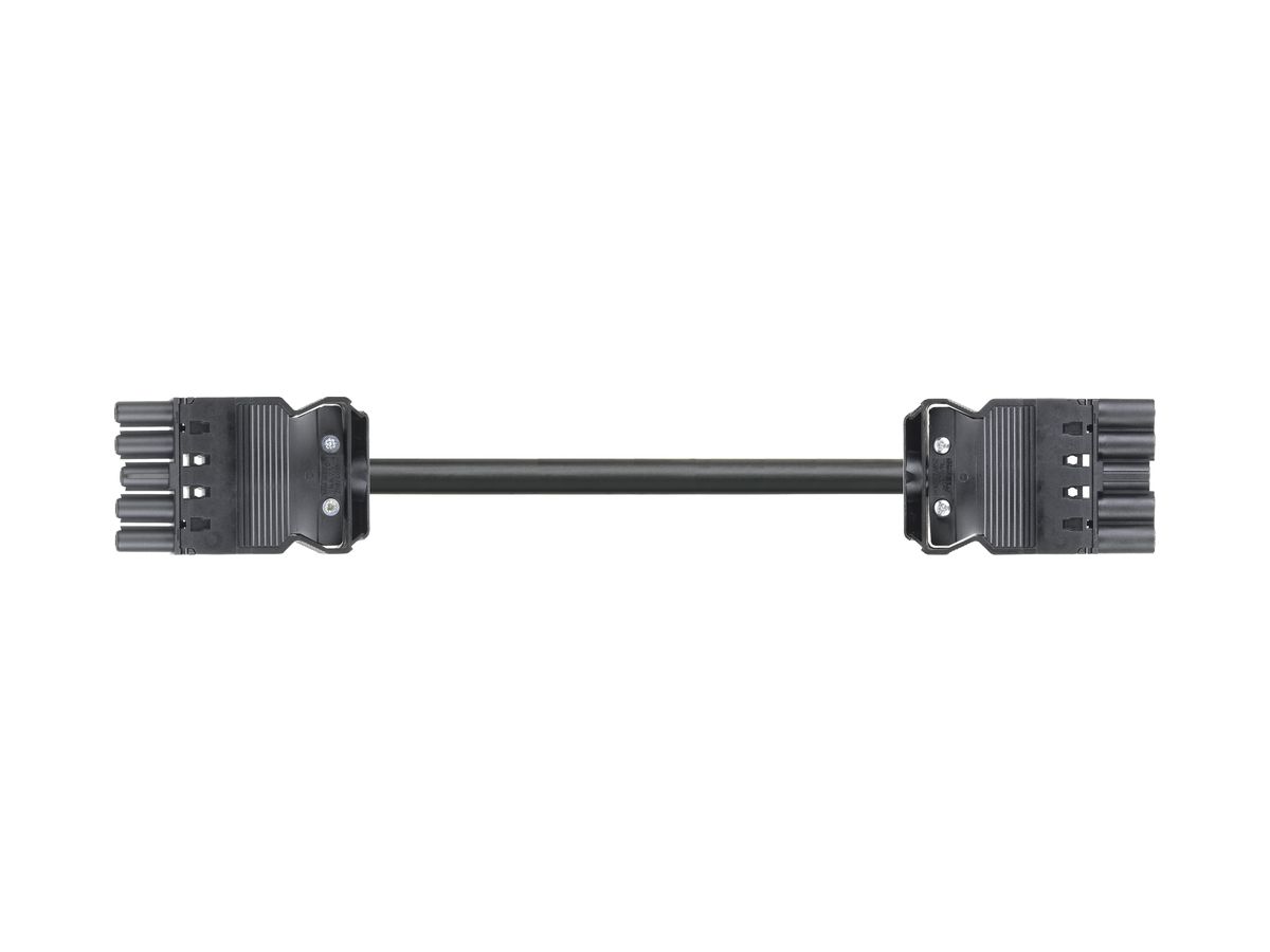 Verlängerung Wieland GST18i5 5×1.5mm² 400V 16A 2m schwarz Stecker-Buchse, Cca