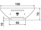 Deckel BET RAAD zu T-Abgang 100mm Stahl bandverzinkt Zink-Aluminium