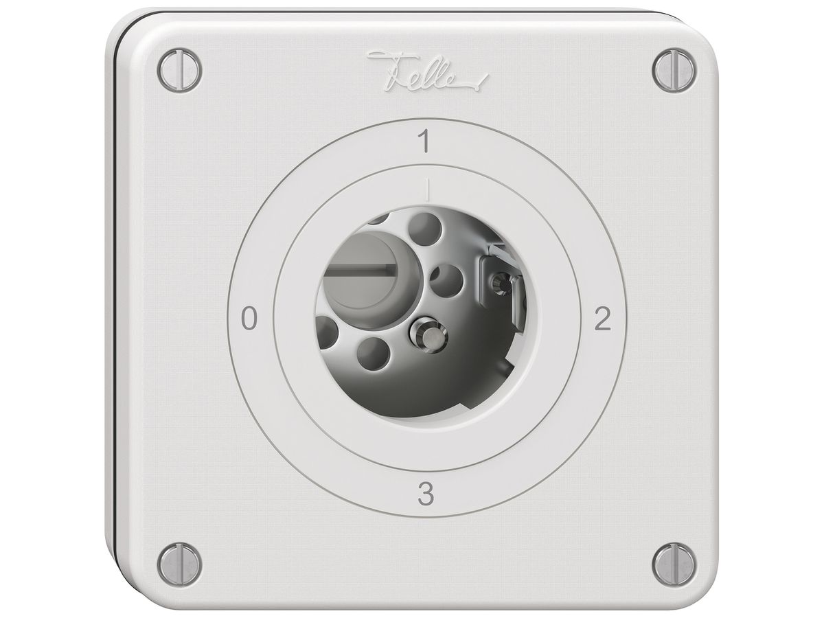UP-Schlüsselschalter NEVO SNAPFIX® Umschalter 16A 400V 0-1-2-3 ws