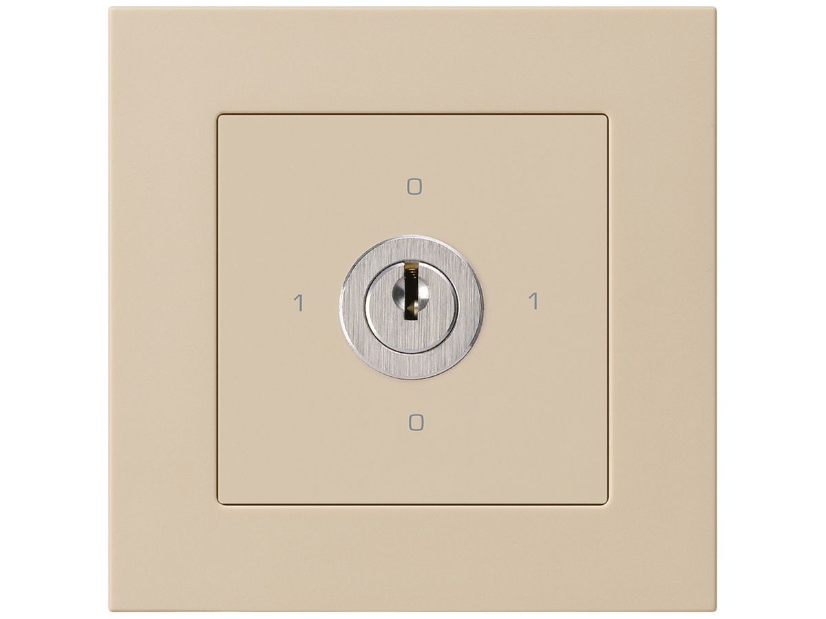 UP-Drehschalter kallysto.pro 0/2L beige mit Schloss Kaba 8