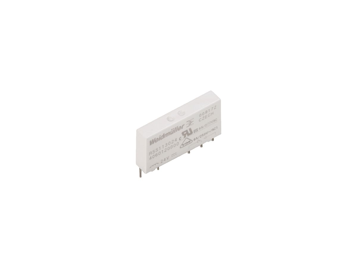 Relais WM RSS113024Y 1CO AgNi+Au 21.6…26.4VDC 6A/250VAC