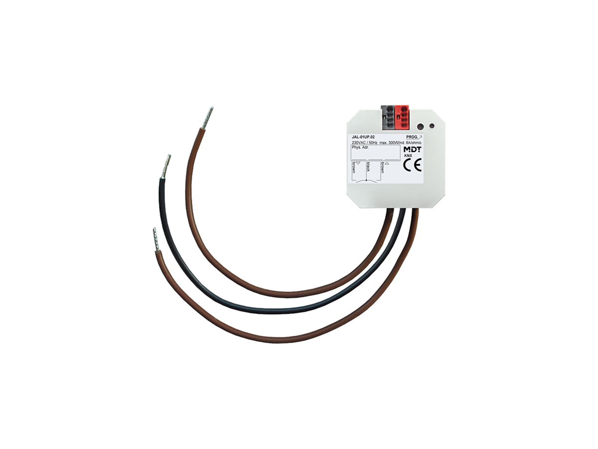 EB-Jalousieaktor KNX MDT JAL-01UP.02 1-Kan 6A 300W 230VAC