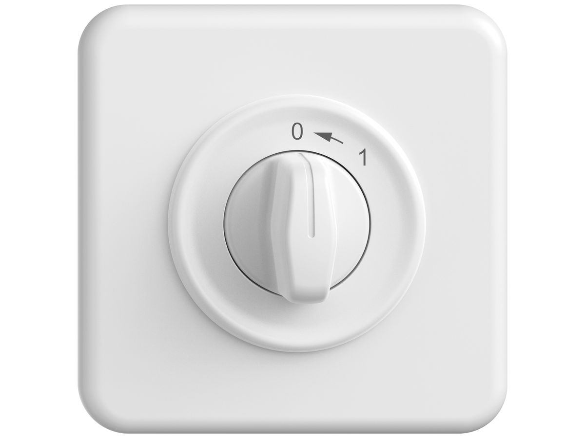 UP-Montageset STANDARDdue SNAPFIX® f.Drehschalter m.Griff 0 ← 1 ws