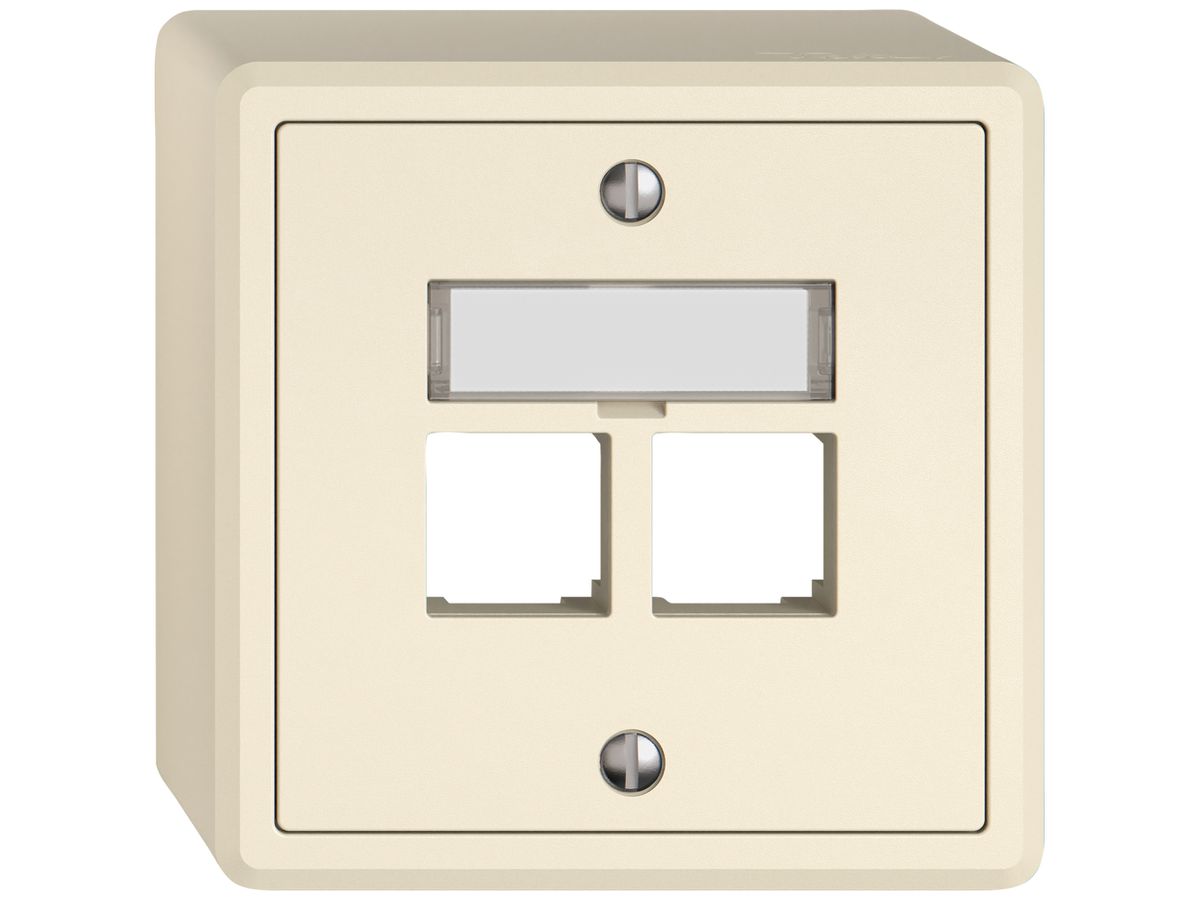 AP-Montageset EDIZIO.liv EASYNET S-One SNAPFIX® gerade 2×RJ45 cr