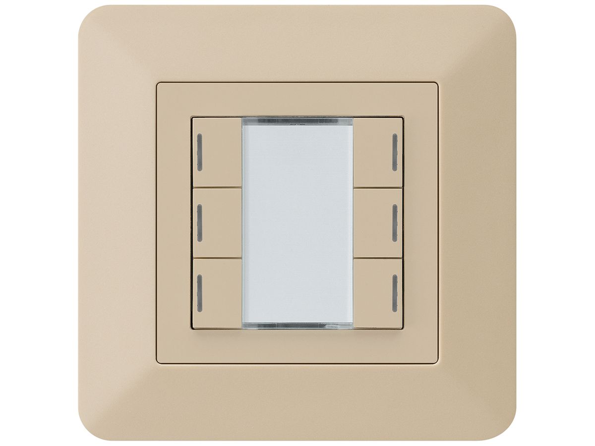 UP-Taster kallysto.trend KNX 6×RGB LED s/e-link beige